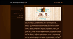 Desktop Screenshot of equibalancefarrier.com